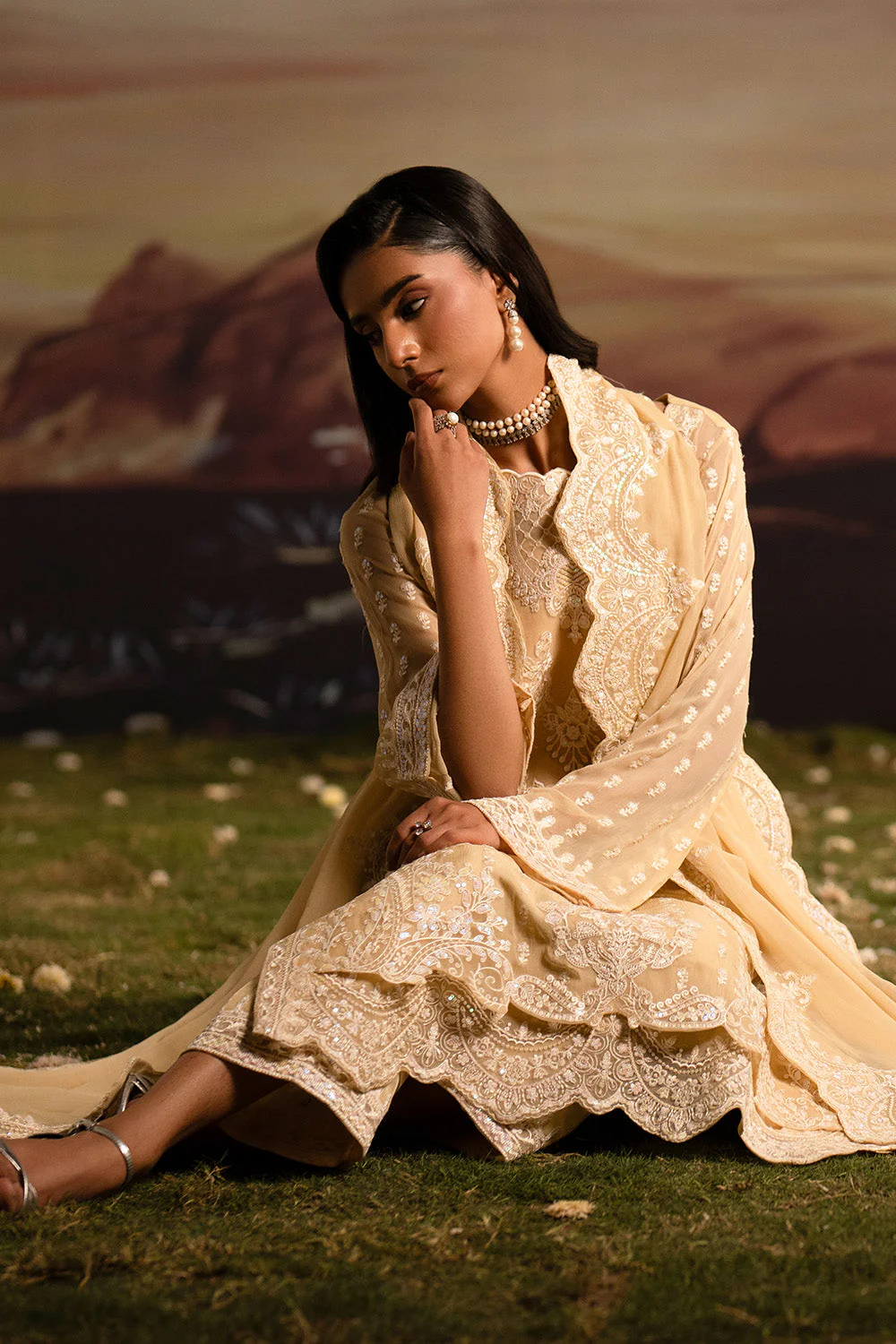 3-Piece-Embroiderd-Chiffon ISHANI - FWU5705 - Image 2